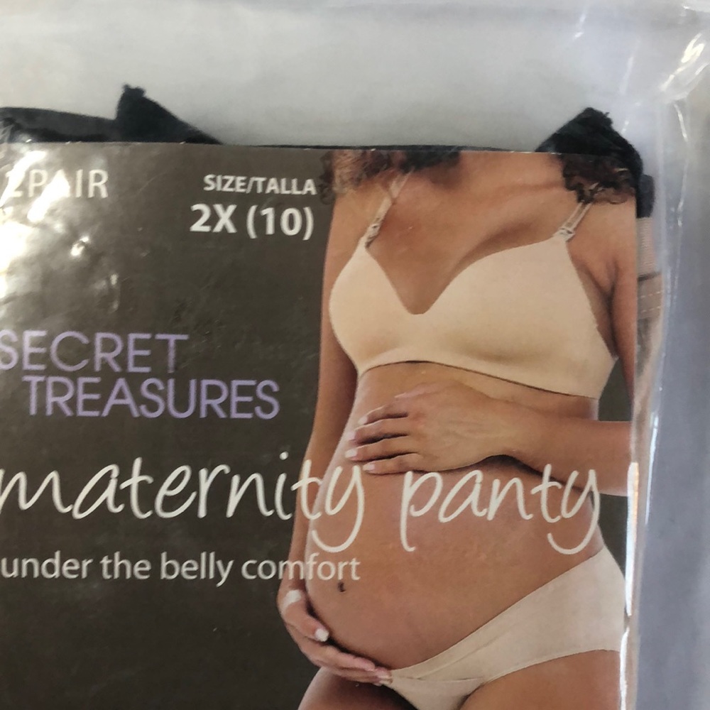 Secret Treasures 2-Pack Maternity Panties - Picture 1 of 7